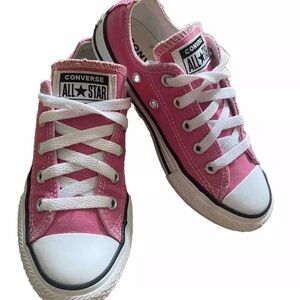 Converse Chuck Taylor All Star HOT Pink Sneakers GIRLS Size 13 Low Top